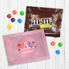 Personalized Valentine's Day Sending All My Love Valentine Greetings Milk Chocolate M&Ms