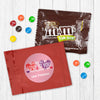 Personalized Valentine's Day Sending All My Love Valentine Greetings Milk Chocolate M&Ms