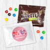 Personalized Valentine's Day Sending All My Love Valentine Greetings Milk Chocolate M&Ms