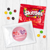 Personalized Valentine's Day Sending All My Love Valentine Greetings Skittles