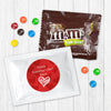 Personalized Valentine's Day Scribble Hearts Milk Chocolate M&Ms