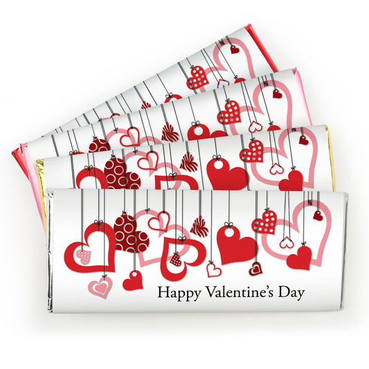 Fill in the Blank Valentine's Day Hanging Hearts Chocolate Bar & Wrapper