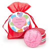 Personalized Valentine's Day Conversation Hearts Chocolate Coins in XS Organza Bags with Gift Tag