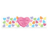 Valentine's Day Candy Hearts 5 Ft. Banner