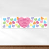 Valentine's Day Candy Hearts 5 Ft. Banner