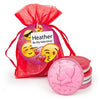 Personalized Valentine's Day Emoji Chocolate Coins in XS Organza Bags