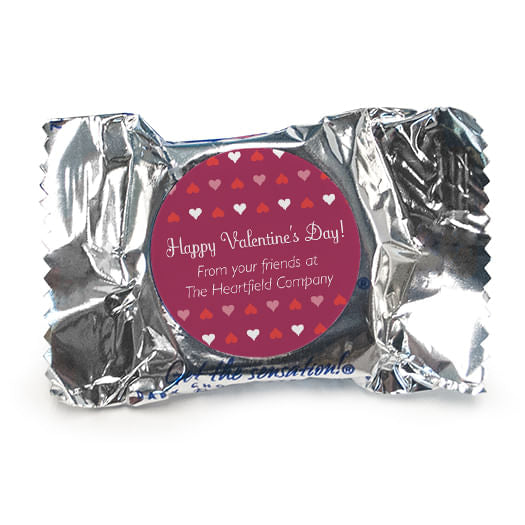 Personalized Valentine's Day Add Your Logo Hearts Peppermint Patties - pack of 70