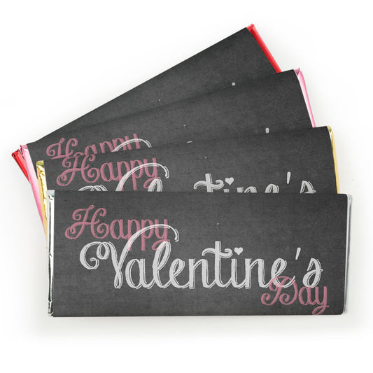 Personalized Valentine's Day Add Your Logo Charcoal Hershey's Hershey's Milk Chocolate Bar & Wrapper