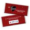 Personalized Valentine's Day Corporate Dazzle Hershey's Hershey's Milk Chocolate Bar & Wrapper