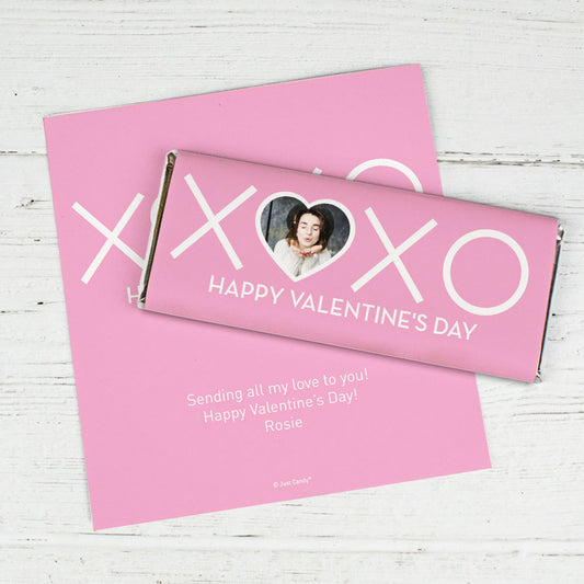 Personalized Valentine's Day XOXO Chocolate Bar Wrappers Only