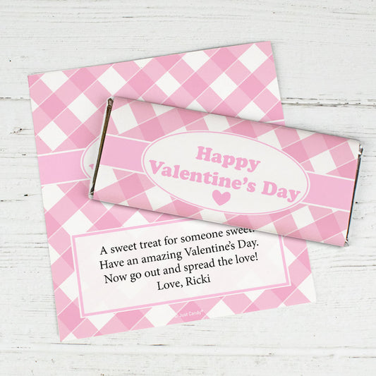 Personalized Valentine's Day Country Love Chocolate Bar Wrappers Only