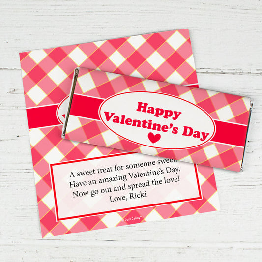 Personalized Valentine's Day Country Love Chocolate Bar Wrappers Only