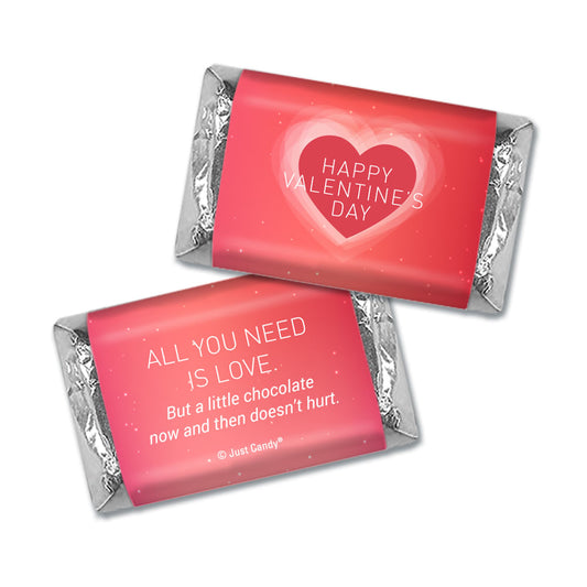 Personalized Valentines Dreamy Heart Mini Wrappers Only