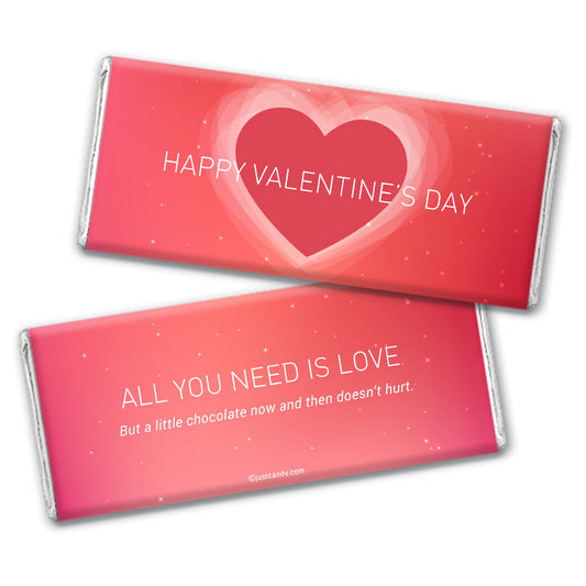 Personalized Valentine's Day Dreamy Heart Hershey's Hershey's Milk Chocolate Bar & Wrapper