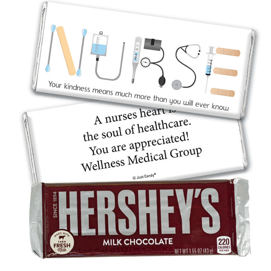 Nurse Appreciation Personalized Hershey's Milk Chocolate Bar First Aid