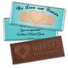 Nurse Appreciation Personalized Embossed Nurse Chocolate Bar Bandage Heart