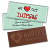 Nurse Appreciation Personalized Embossed Nurse Chocolate Bar We Heart Nurses