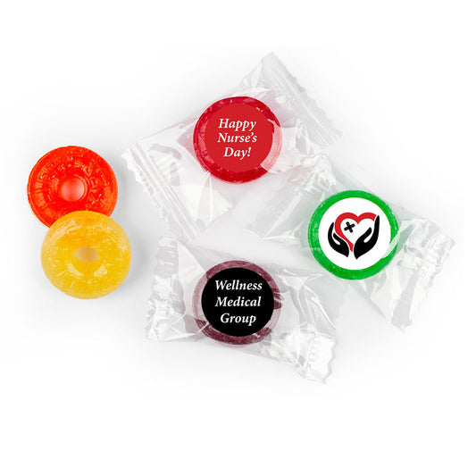 Nurse Appreciation Personalized Life Savers 5 Flavor Hard Candy Healing Hands