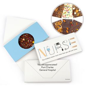 Personalized Nurse Appreciation First Aid Gourmet Infused Belgian Chocolate Bars (3.5oz)