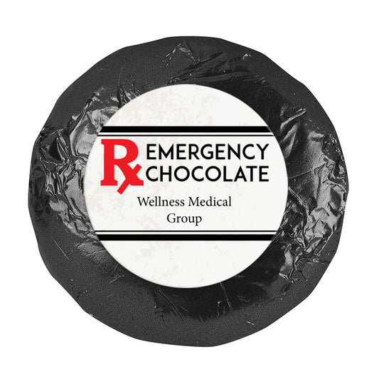 Personalized Nurse Appreciation 1.25" Stickers Emergency Chocolate (48 Stickers)