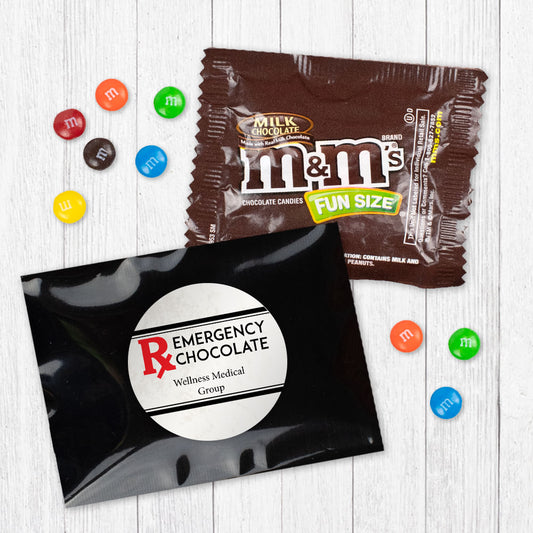 Personalized Emergency Chocolate Milk Chocolate M&Ms