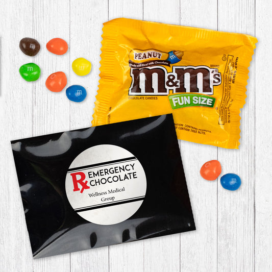 Personalized Emergency Chocolate Peanut M&ms