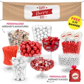 Personalized Nurse Appreciation Happy Nurse's Day Deluxe Candy Buffet