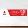 Personalized Nurse Appreciation Add Your Logo First Aid Heart 5 Ft. Banner