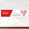 Personalized Nurse Appreciation First Aid Heart 5 Ft. Banner