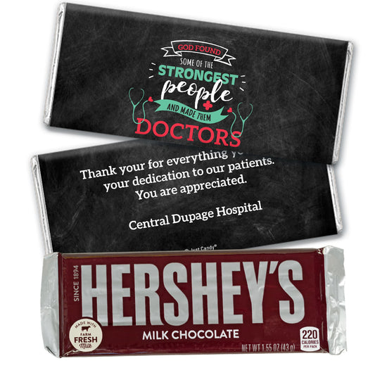 Personalized Doctor Appreciation Strongest People Hershey's Milk Chocolate Bar