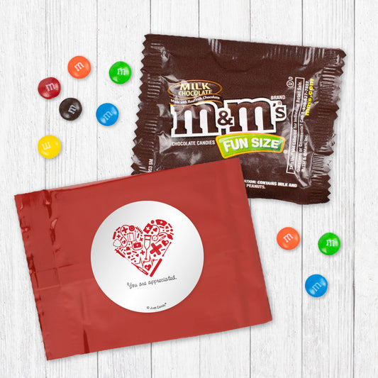 Personalized First Aid Heart Milk Chocolate M&Ms