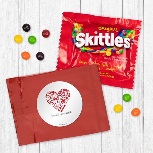 Personalized First Aid Heart Skittles