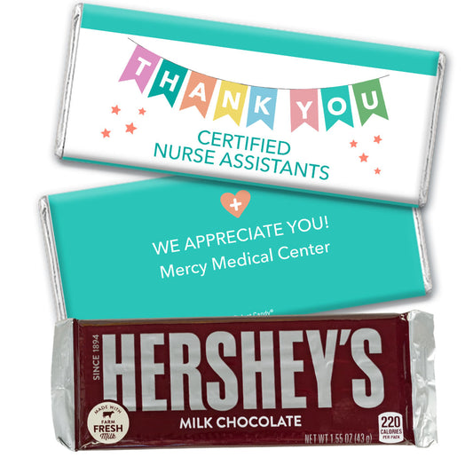 Nurse Appreciation Personalized Hershey's Milk Chocolate Bar Thank You CNA