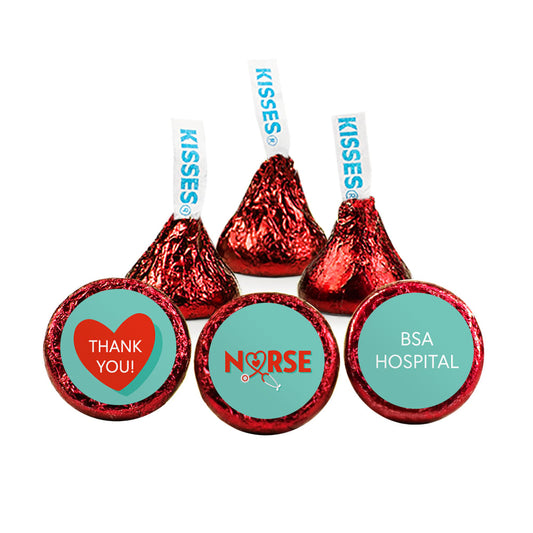 Personalized Nurse Appreciation Stethoscope Hershey's Kisses