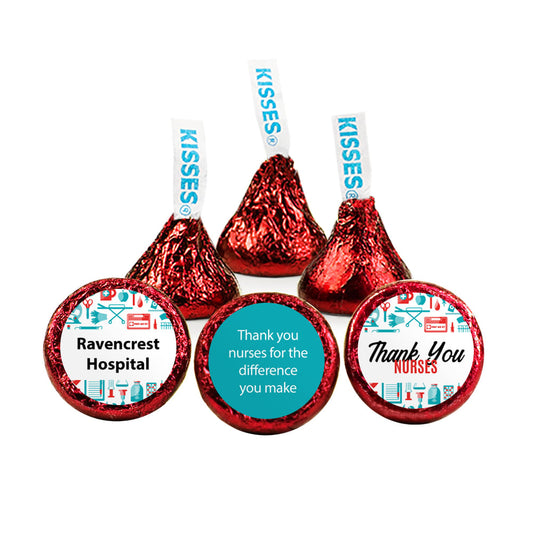 Personalized Nurse Appreciation Medical Symbols Hershey's Kisses