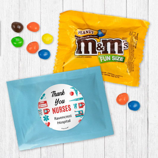 Personalized Thank You Icons Peanut M&ms