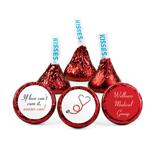 Personalized Nurse Appreciation Heart Stethoscope Hershey's Kisses