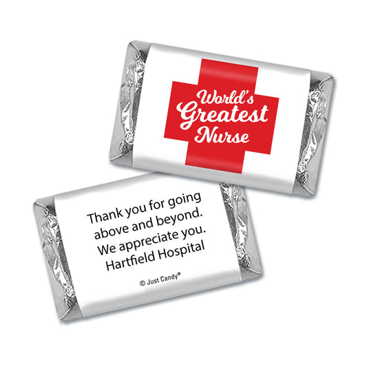 Nurse Appreciation Personalized Mini Wrappers Red Cross