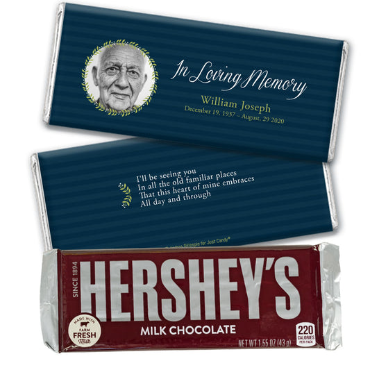 Personalized In Loving Memory Photo Remembrance Hershey's Hershey's Milk Chocolate Bar & Wrapper