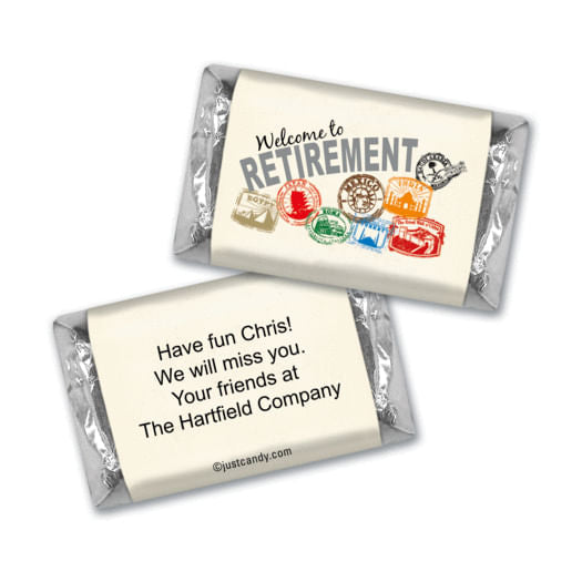 Personalized Retirement Mini Wrappers