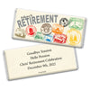 Retirement Personalized Chocolate Bar Wrappers Passport to Adventure