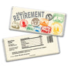 Retirement Personalized Chocolate Bar Wrappers Passport to Adventure