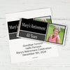 Retirement Personalized Chocolate Bar Wrappers Photo Colorblock