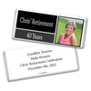 Retirement Personalized Chocolate Bar Wrappers Photo Colorblock