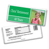 Retirement Personalized Chocolate Bar Wrappers Photo Colorblock