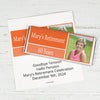 Retirement Personalized Chocolate Bar Wrappers Photo Colorblock