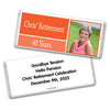 Retirement Personalized Chocolate Bar Wrappers Photo Colorblock