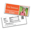 Retirement Personalized Chocolate Bar Wrappers Photo Colorblock