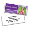 Retirement Personalized Chocolate Bar Wrappers Photo Colorblock