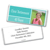 Retirement Personalized Chocolate Bar Wrappers Photo Colorblock